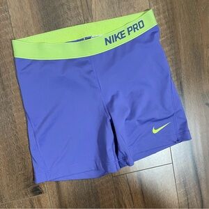 Nike Pro Shorts Large Purple